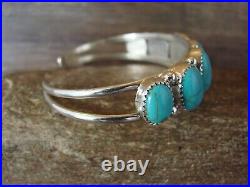 Navajo Indian Jewelry Sterling Silver Turquoise Bracelet Yazzie