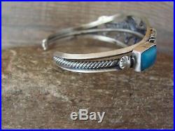 Navajo Indian Jewelry Sterling Silver Turquoise Horse Cuff by Bobby Platero