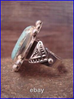Navajo Indian Sterling Silver Turquoise Men's Ring Size 13.5 Albert Cleveland