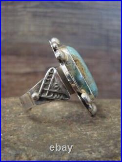 Navajo Indian Sterling Silver Turquoise Men's Ring Size 13.5 Albert Cleveland