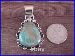 Navajo Indian Sterling Silver & Turquoise Pendant Cleveland
