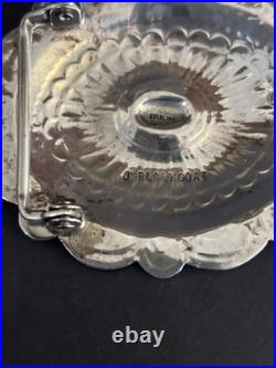 Navajo J Blackgoat Stamped Sterling Silver Belt Buckle