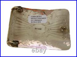 Navajo Joann Begay 925 Sterling Silver Belt Buckle Kingman Turquoise Cabochon Navajo Joann Begay 925 Sterling Silver Belt Buckle Kingman Turquoise Cabochon