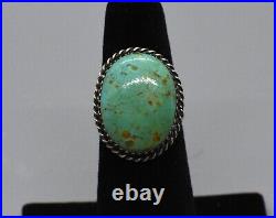 Navajo Kingman Turquoise Ring Augustine Largo Sz 6 #5949