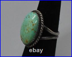 Navajo Kingman Turquoise Ring Augustine Largo Sz 6 #5949