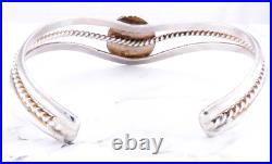 Navajo LJM Turquoise 925 Sterling Silver. 79 Wide Cuff Bracelet Vintage