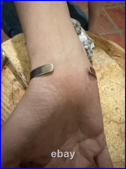 Navajo Multi Gemstone/Sterling Silver cuff and earrings. Sawtooth bezel. Vintage