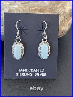 Navajo Native American Pearls Sterling Silver DRY CREEK Turquoise Earrings 01888