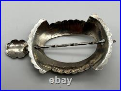 Navajo Native American Sterling Silver Turquoise Open Center Stick Barrette NWOT Navajo Native American Sterling Silver Turquoise Open Center Stick Barrette NWOT