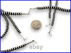 Navajo Pearls Sterling Silver Rondelles Saucer Flat Bead Necklace 6mm 18 60618