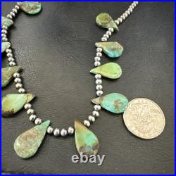 Navajo Pearls Sterling Silver Royston Turquoise 20 Necklace 00484