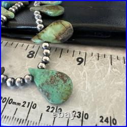 Navajo Pearls Sterling Silver Royston Turquoise 20 Necklace 00484