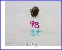 Navajo Ring 925 Sterling Silver Natural Turquoise Signed Mike Begay C. 80's