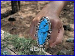 Navajo Ring Rare Tom Begay Large Brown Matrix Turquoise Sterling Silver