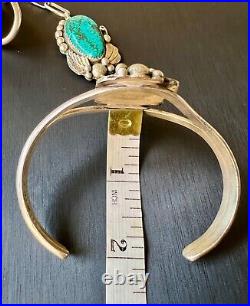 Navajo Slave Bracelet Sterling Silver 3 Piece size 9.5 Ring Signed Isaac