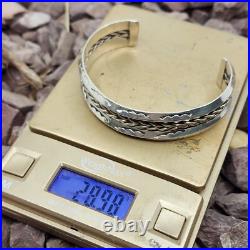 Navajo Stamped Sterling Silver Cuff Bracelet Navajo Stamped Sterling Silver Cuff Bracelet