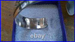 Navajo Sterling Silver 12KGF Cuff Bracelet by Verna Blackgoat 41 Grams
