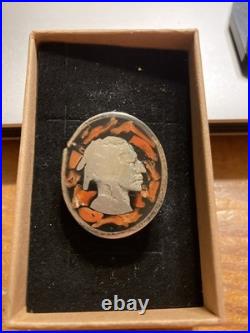 Navajo Sterling Silver Buffalo Indian Head Nickel Ring Primitive
