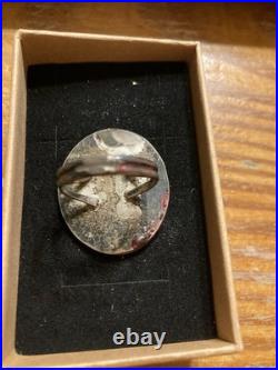 Navajo Sterling Silver Buffalo Indian Head Nickel Ring Primitive