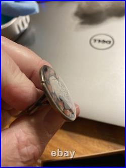 Navajo Sterling Silver Buffalo Indian Head Nickel Ring Primitive