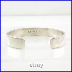 Navajo Sterling Silver Cuff Bracelet 14K Gold Accent