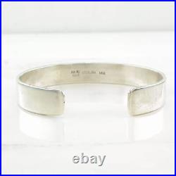 Navajo Sterling Silver Cuff Bracelet 14K Gold Accent