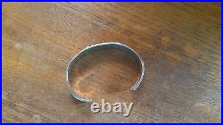 Navajo Sterling Silver Etched Cuff Bracelet by Ray (Raynard) Scott 36 Grams