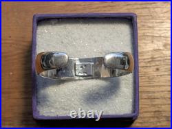 Navajo Sterling Silver Etched Cuff by Dennis Ramone 43 Grams