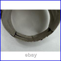 Navajo Sterling Silver Green Turquoise Native American Scroll Motif Ring Size 13