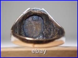 Navajo Sterling Silver Handmade Turquoise Sleeping Beauty Ring