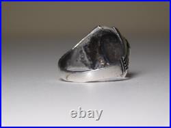 Navajo Sterling Silver Handmade Turquoise Sleeping Beauty Ring