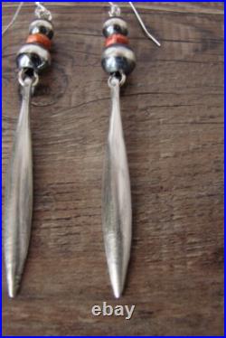 Navajo Sterling Silver Pearl Spiny Oyster Earrings Navajo Sterling Silver Pearl Spiny Oyster Earrings