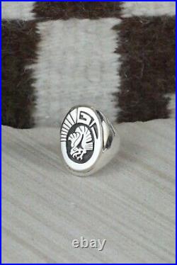 Navajo Sterling Silver Ring Calvin Peterson Size 10.75