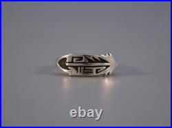 Navajo Sterling Silver Ring Signed Cortez Size 7 1/2