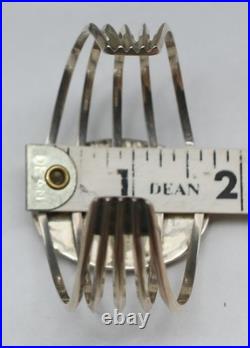 Navajo Sterling Silver Scenic Pueblo Night Sky Inlay Turquoise Planets Moon CUFF