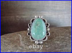 Navajo Sterling Silver Turquoise Adjustable Ring Size 8 to 11 Albert Cleveland