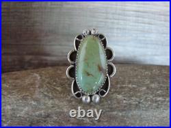Navajo Sterling Silver Turquoise Adjustable Ring Size 8 to 11 Albert Cleveland