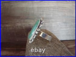 Navajo Sterling Silver Turquoise Adjustable Ring Size 8 to 11 Albert Cleveland