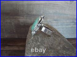 Navajo Sterling Silver Turquoise Adjustable Ring Size 8 to 11 Albert Cleveland