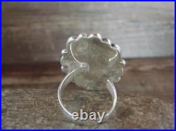 Navajo Sterling Silver Turquoise Adjustable Ring Size 8 to 11 Albert Cleveland