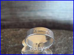 Navajo Sterling Silver Turquoise Adjustable Ring Size 8 to 11 Albert Cleveland