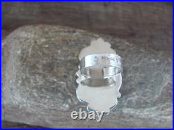 Navajo Sterling Silver Turquoise Adjustable Ring Size 8 to 11 Albert Cleveland