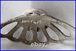 Navajo Sterling Silver & Turquoise Bangle Bracelet Signed Sterling LM Navajo Sterling Silver & Turquoise Bangle Bracelet Signed Sterling LM