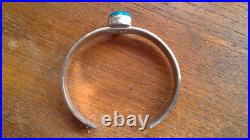 Navajo Sterling Silver Turquoise Cuff by Rick Enriquez 23 Grams