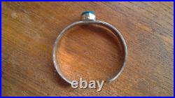 Navajo Sterling Silver Turquoise Cuff by Rick Enriquez 23 Grams