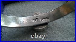 Navajo Sterling Silver Turquoise Cuff by Rick Enriquez 23 Grams