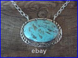 Navajo Sterling Silver & Turquoise Link Necklace Belin