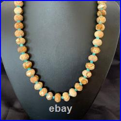 Navajo Sterling Silver Turquoise Picture Jasper Necklace Set 19 1495