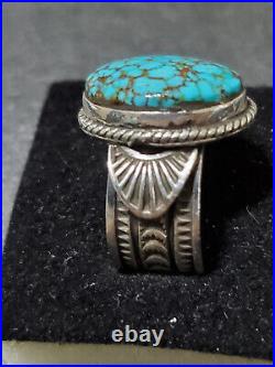 Navajo Sterling Silver, Turquoise Ring