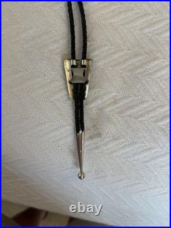 Navajo Sterling Silver and Turquoise Bolo by Dorothy Secatero
